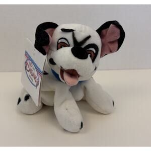 DISNEY Store 101 DALMATIANS Spotted Puppy Dog Mini Bean Bag 8" Plush *NWT